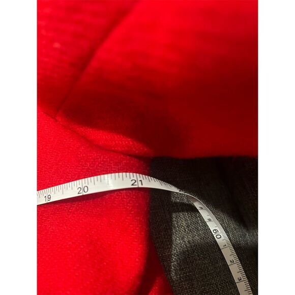 Vintage Pendleton Women's Red Wool Overcoat Size 10 Double-Breasted - Picture 6 of 7